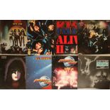 HEAVY ROCK LEGENDS - KISS/BLUE OYSTER CULT/TED NUGENT (AND RELATED) - LPs.