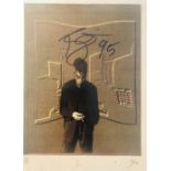 DAVID BOWIE SIGNED PAGE.