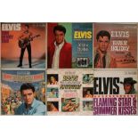 ELVIS PRESLEY/SILVER SPOT LABEL/RED SPOT LABEL - LP. Very clean selection of 10 x LPs from UK.