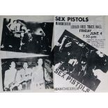 SEX PISTOLS FREE TRADE HALL FLYER. An original circa A4 (21.5 x 30.