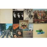 THE BEATLES & RELATED - LPs. Nice run of 8 x original title LPs with 1 x EP.