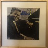 FATS DOMINO SIGNED LP COVER.
