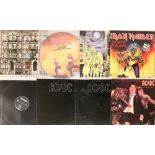 METAL/HEAVY ROCK- LPs/12"/10"/7". Monster instant collection of 25 x LPs/12"/10" with 43 x 45s.