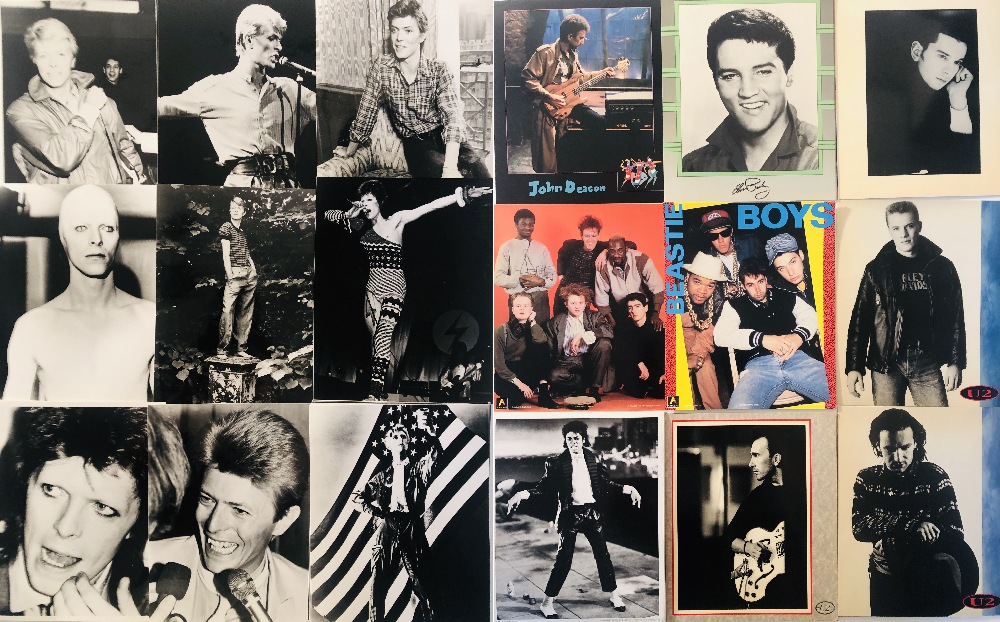 8x10 MUSIC CARDS/PHOTOGRAPHS INC BOWIE.