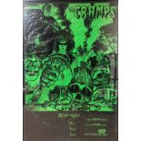 FRAMED CRAMPS POSTER. An original posters for The Cramps' UK tour circa 1991. To measure approx 35.