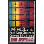 THIN LIZZY 1973 HALIFAX POSTER.