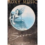 ROXY MUSIC SIREN SHOP STANDEE.