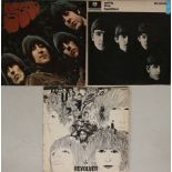 THE BEATLES - REVOLVER/RUBBER SOUL/WITH THE BEATLES - ORIGINAL UK LPs.