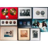 CHEMICAL BROTHERS GOLD DISC AND MEMORABILIA.