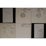 ROCK/PROG/PSYCH LPs - US TEST PRESSINGS. Wicked collection of 6 x white label test pressing LPs.