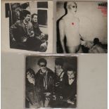 CLASH/DAMNED/WIRE 7"/POSTER. Three punk rarity 7" to include: The Clash - Capital Radio E.