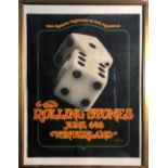 ROLLING STONES 1972 BILL GRAHAM WINTERLAND FIRST PRINT POSTER.