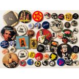 PUNK BADGES. Approx 50 assorted badges, all original circa 1977 - 1980.