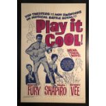 BILLY FURY/BOBBY VEE/HELEN SHAPIRO - PLAY IT COOL POSTER.