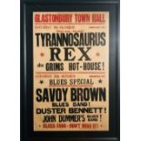 T REX GLASTONBURY TOWN HALL 1968 POSTER.