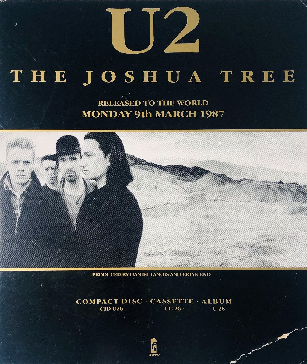 U2 MEMORABILIA. Collection of U2 memorabilia to include: folded Joshua Tree poster (24 x 24"). - Image 11 of 11