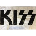 LARGE KISS BANNER.