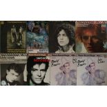 GLAM (BOWIE/QUEEN/T REX/SLADE) - 12"/LPs/7" COLLECTION.