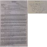 MICHAEL JACKSON / DAVID GEST / GLORIA ESTEFAN SIGNED CONTRACT.