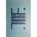 NEW ORDER 1981 MOVEMENT ORIGINAL POSTER.