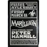 MARILLION AYLESBURY FRIARS POSTER.