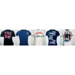 THE JAM T-SHIRTS. Five original 'The Jam' t-shirts. Sizes to vary though typically between S - M.