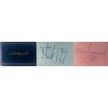 AUTOGRAPH BOOK - MICK JAGGER/KEITH RICHARDS/KINKS/MUHAMMAD ALI AND MORE.