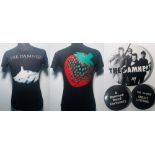 THE DAMNED T-SHIRT AND BADGES.