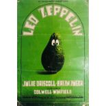 LED ZEPPELIN DANCING AVOCADO ORIGINAL POSTER.