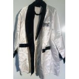 MUHAMMAD ALI SIGNED BOXING ROBE.