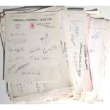 1968/69 FOOTBALL LEAGUE SEASON - EVERY TEAM AUTOGRAPH SETS.