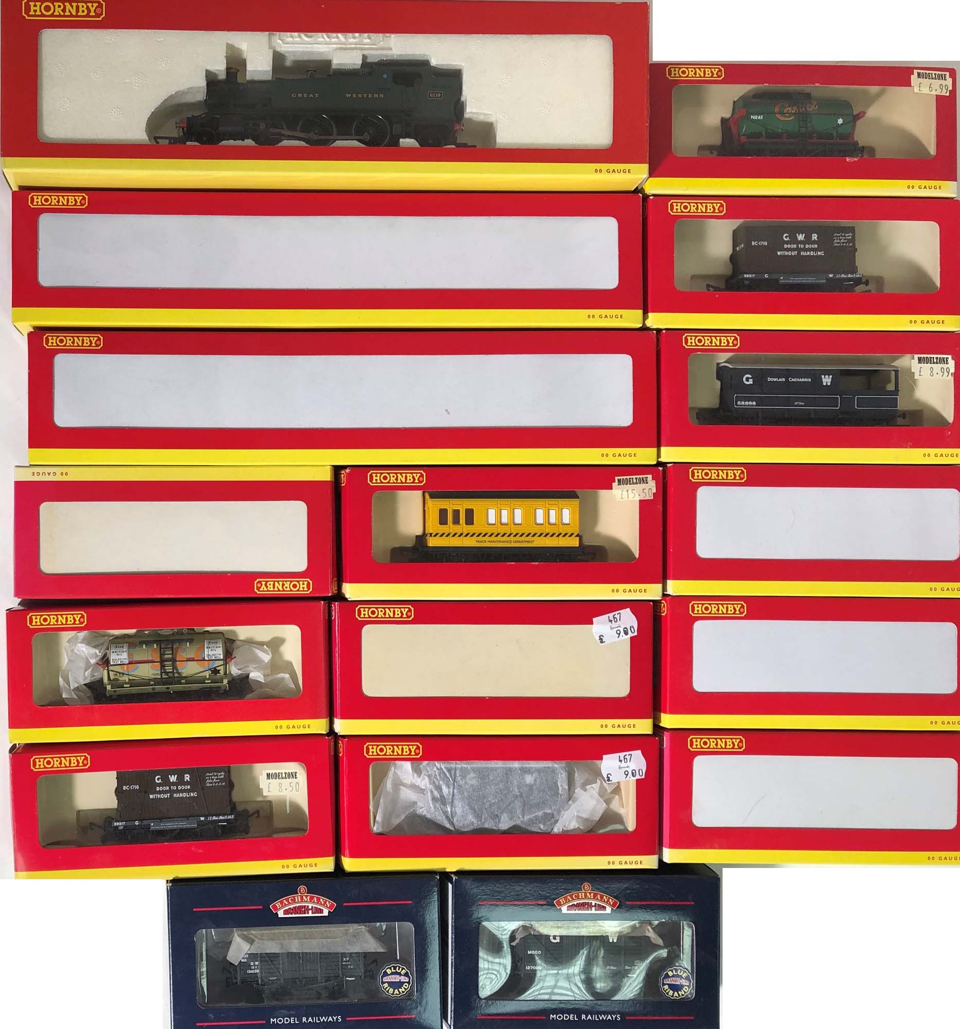 HORNBY TRAINS AND ACCESSORIES. A boxed Hornby ''00' gauge 2-6-2 tank locomotive No.