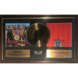 SGT PEPPERS GOLD AWARD.