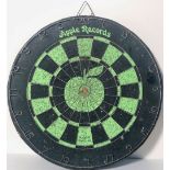 MARY HOPKIN COLLECTION - APPLE DARTBOARD. A circa 1960s official Apple Records dartboard.