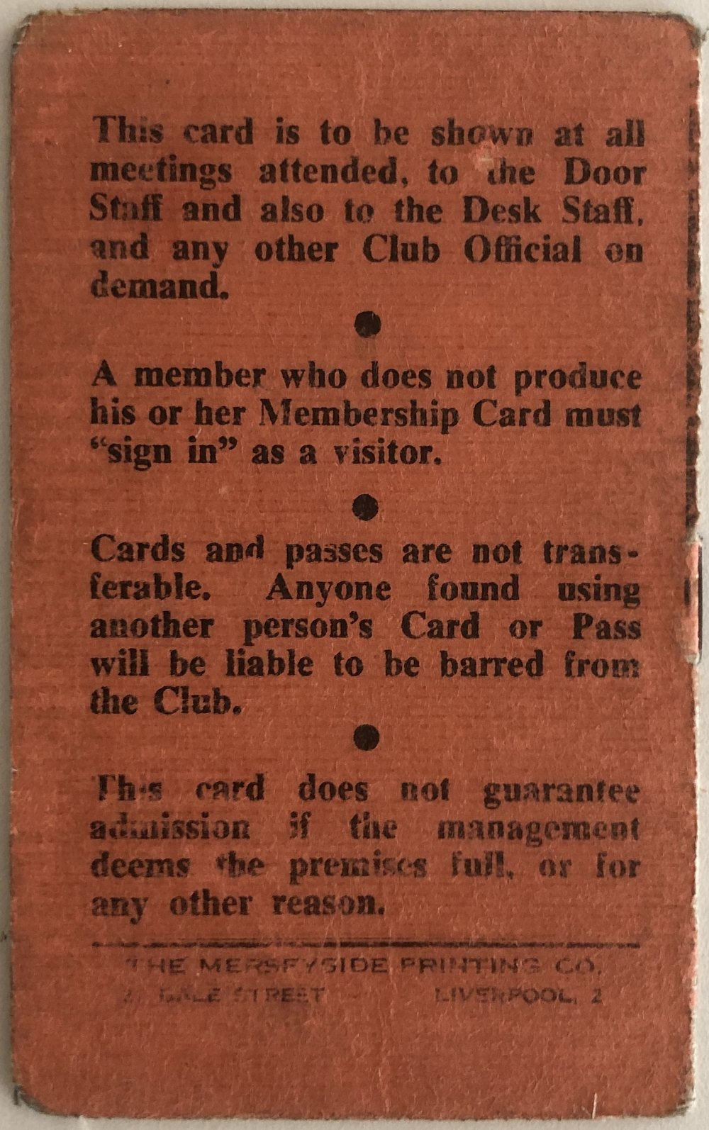 CAVERN 1963 MEMBERSHIP CARD. Another nice example this time from 1963. - Image 2 of 4