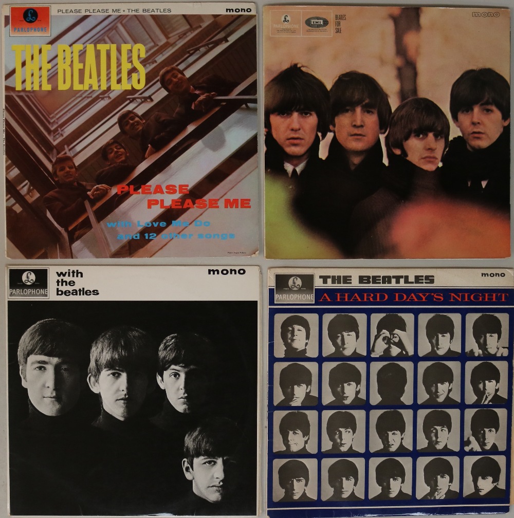 STUDIO LPs WITH 7". Smartly presented collection of 4 x LPs with 10 x 7".