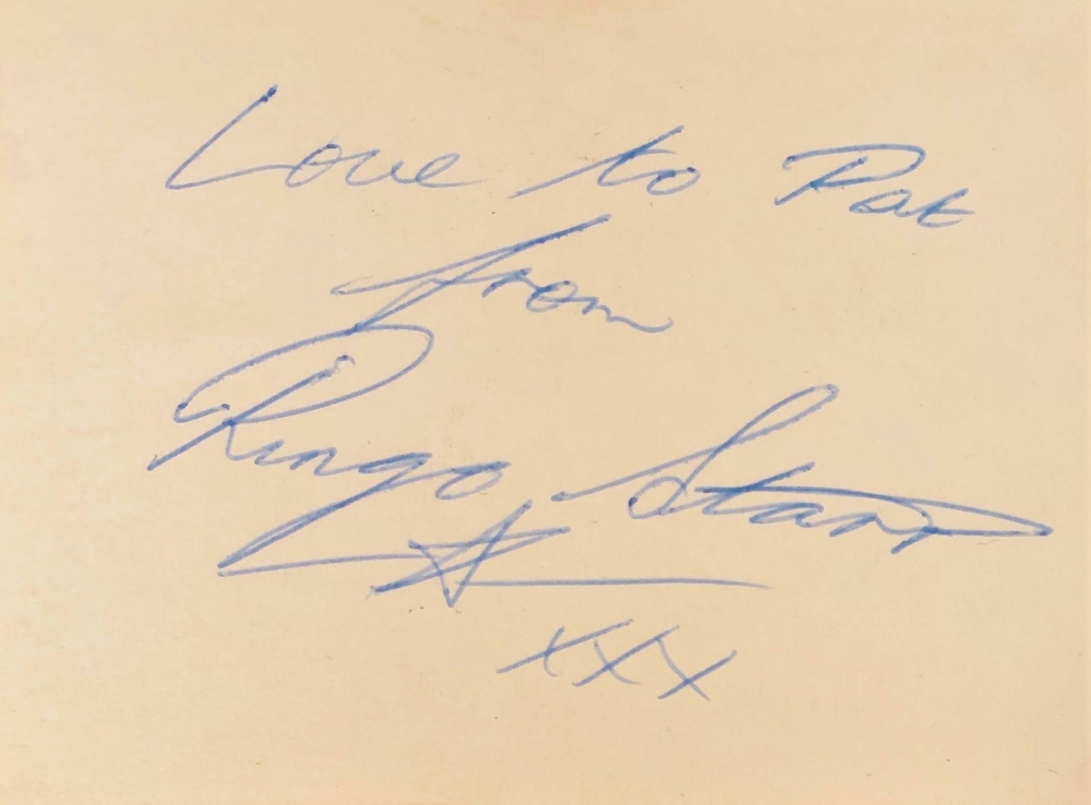 RINGO STARR AUTOGRAPH.