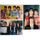 BEATLES FAN CLUB POSTERS. Three original, folded posters as issued by the official Beatles Fan Club.