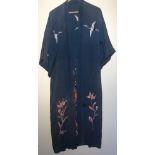 MARY HOPKIN COLLECTION - BLUE KIMONO WORN BACKSTAGE IN 60'S & 70'S.