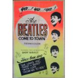 BEATLES COME TO TOWN ORIGINAL POSTER. A folded poster (28 x 41.