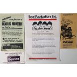 BEATLES MONTHLY PROMO MATERIALS/NOTE FROM FAN CLUB RE JOHN DIVORCE.