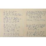 MARY HOPKIN COLLECTION - HANDWRITTEN LYRICS.