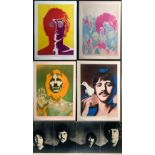 FRAMED RICHARD AVEDON BEATLES PRINTS.