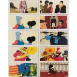 YELLOW SUBMARINE CARDS. Ten original 1968 'Primrose Confectionery' Yellow Submarine cards.