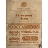 LIVERPOOL PHONE DIRECTORY INC MCCARTNEY/EPSTEIN.