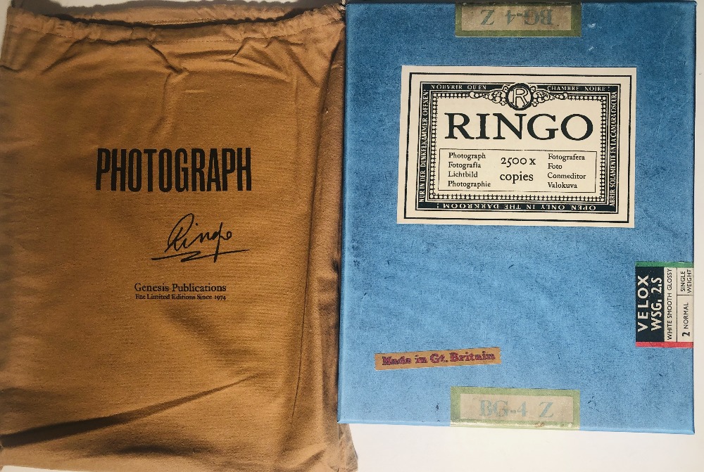 RINGO STARR PHOTOGRAPH GENESIS BOOK.