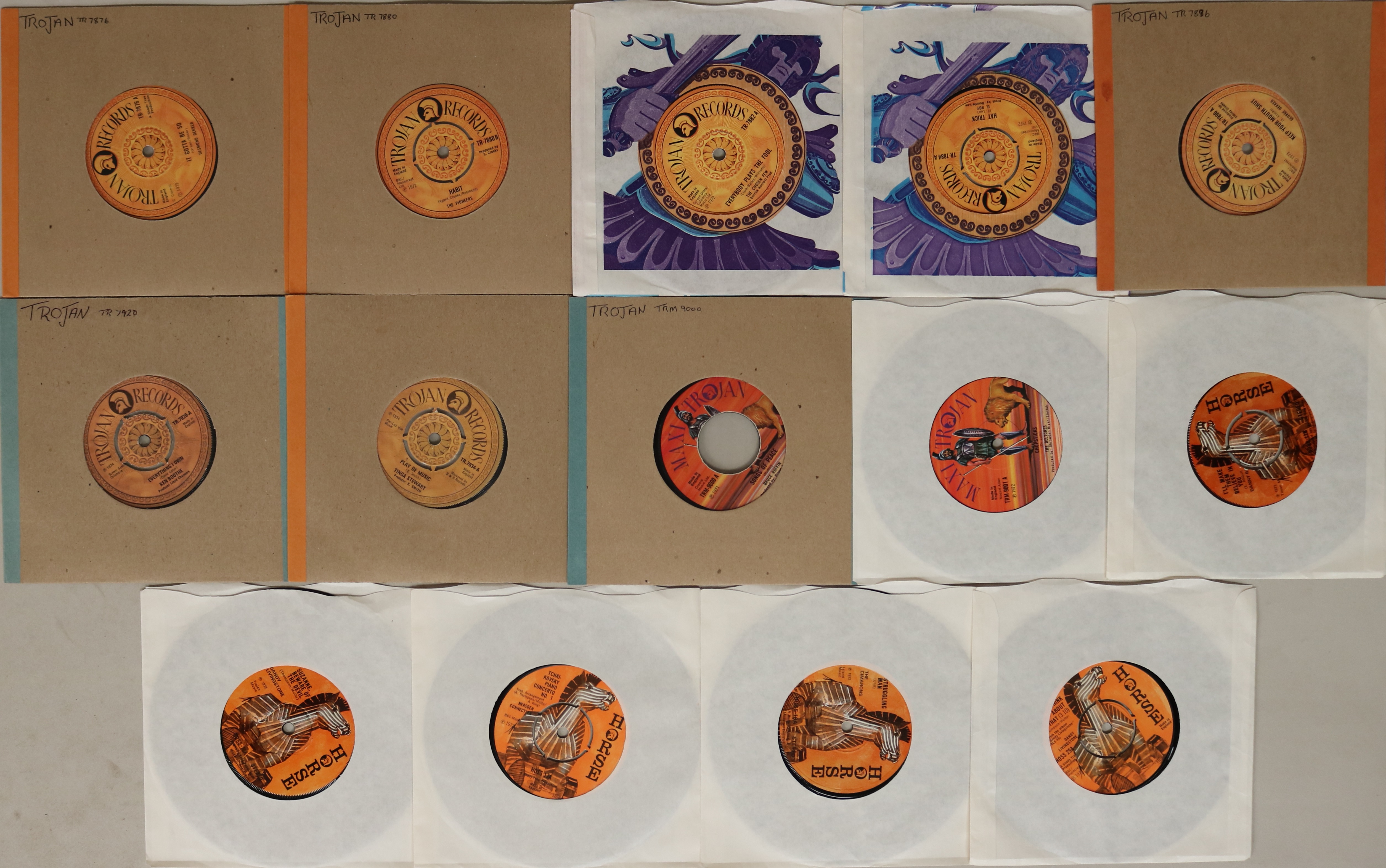 TROJAN RECORDS (INC HORSE) - 7" COLLECTION. - Image 3 of 3