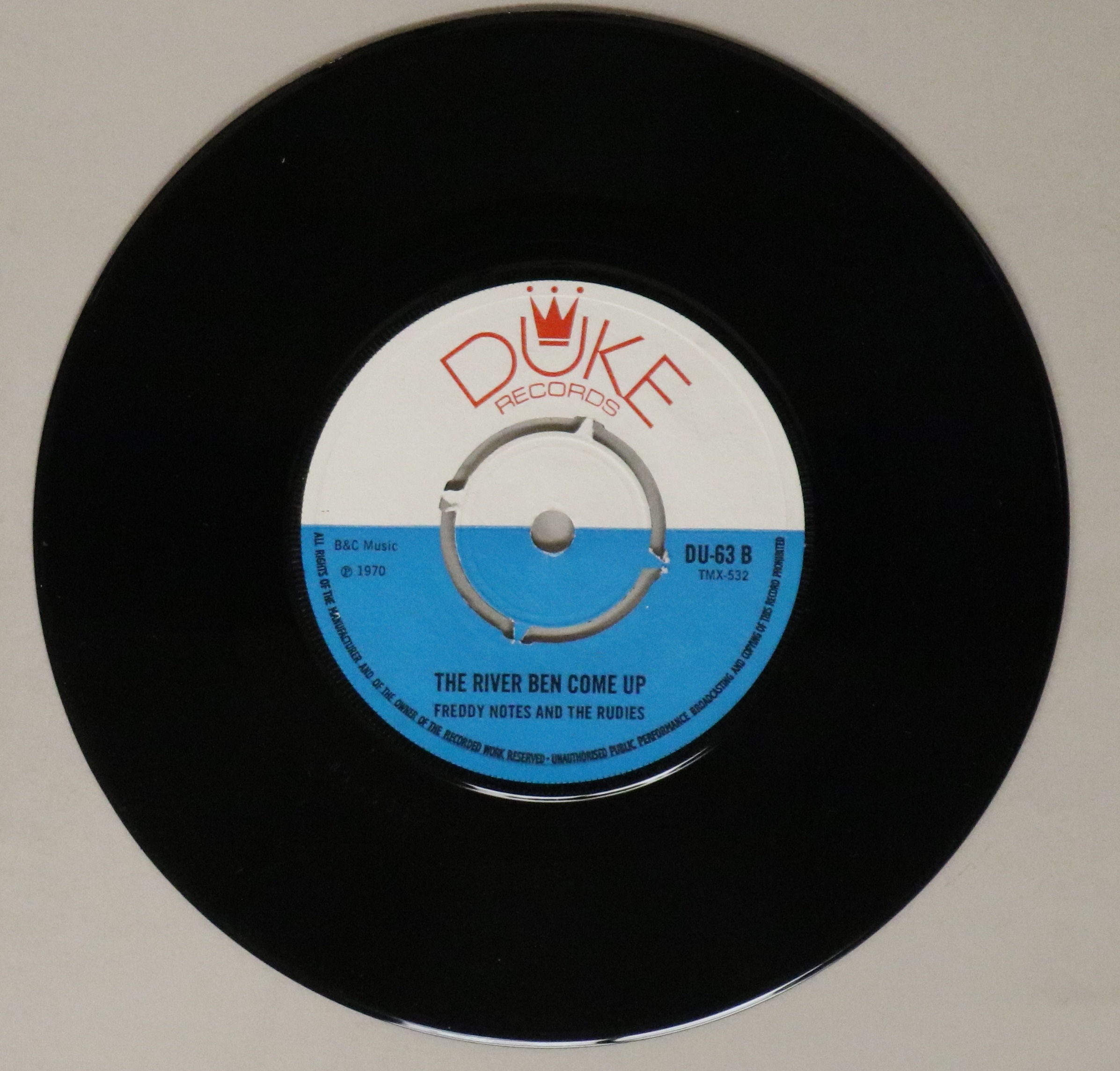 FREDDY NOTES AND THE RUDIES - THE BULL 7" (DUKE RECORDS - DU-63). - Image 2 of 2