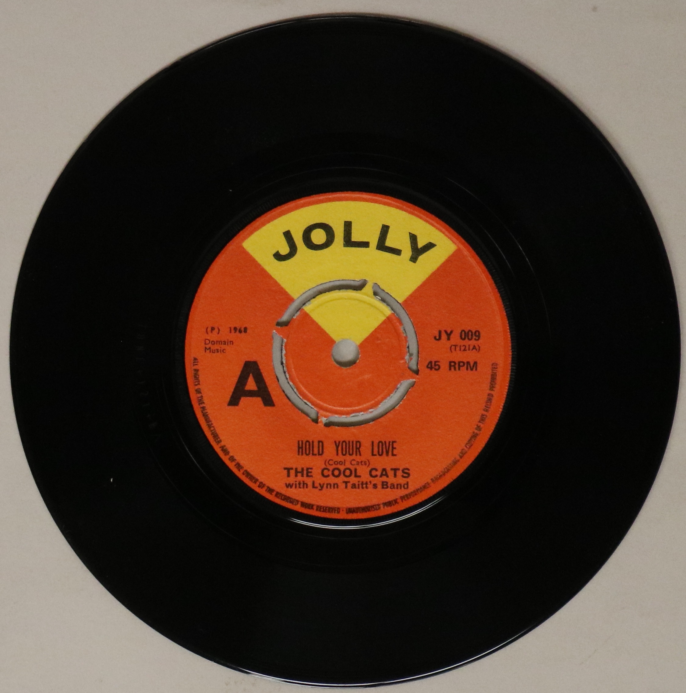 THE COOL CATS - HOLD YOUR LOVE 7" DEMO (JOLLY JY 009).