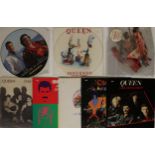 QUEEN & RELATED - LPs WITH PICTURE/SHAPED DISC RELEASES.